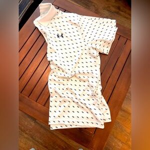 Under Armour Ivory Polo with Dark Accents